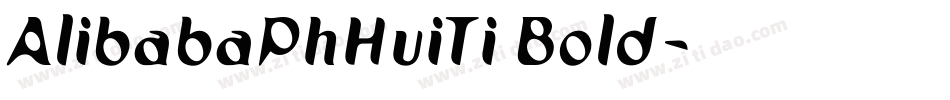 AlibabaPhHuiTi Bold字体转换